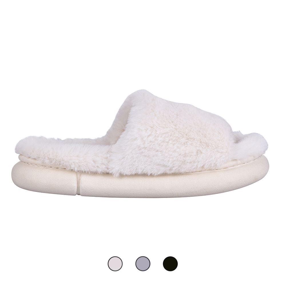 WHITE MOUNTAIN Pantofole Donna Icebin - Pelliccia Sintetica, Comode E