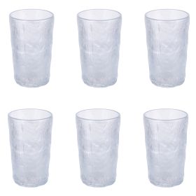 Set 6 bicchieri cocktail 370 ml, superficie lavorata, Vintage