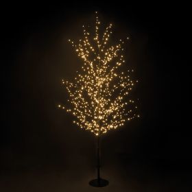 Albero luminoso 600 led h. 120 cm bianco caldo, Kooper