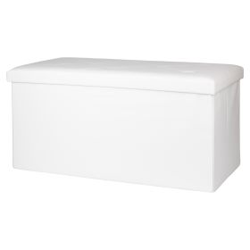 Panca contenitore multiuso bianca 76x38x38 cm, Sibilla