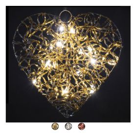 Fuoriporta cuore led 40 cm, Santa&#39;s House