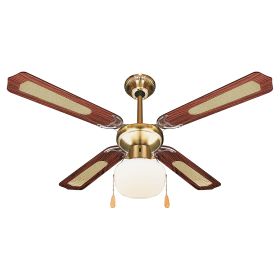 Ventilatore/lampadario a soffitto 70 W marrone