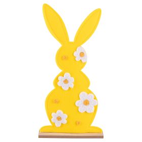Coniglietto decorativo pasquale in legno e poliestere, I pasqualini