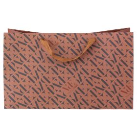 Busta regalo grande in carta 39x15x25 cm, ruggine, Monogram
