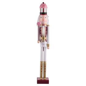 Soldato candy natalizio in legno h. 81 cm, Santa&#39;s House