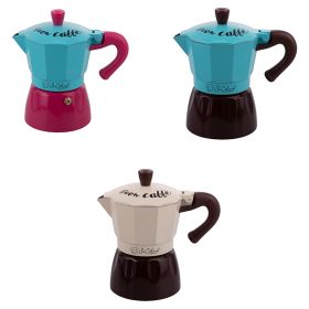 Caffettiera tradizionale bicolor 3 tazze, Buon Caff&#232; S&#236;Chef