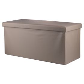 Panca contenitore multiuso tortora 76x38x38 cm, Sibilla