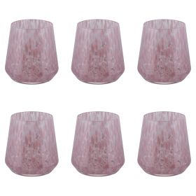Set 6 bicchieri acqua 410 ml, Candy Pink