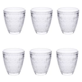 Set 6 bicchieri acqua 330 ml in vetro