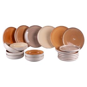Servizio piatti 18 pezzi, Baita Modern Chocolate