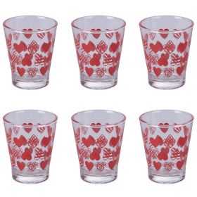 Set 6 bicchierini caff&#232; 90 ml in vetro