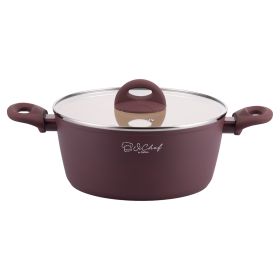 Casseruola con coperchio 24 cm, rivestimento in ceramica, induzione, Tropea SìChef