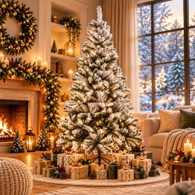 Albero di Natale innevato 900 rami h. 180 cm
