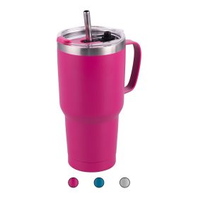 Tazza termica 600 ml con cannuccia e impugnatura, Sibilla