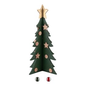Alberello natalizio in legno a incastro, Santa&#39;s House
