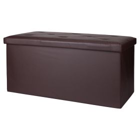 Panca contenitore multiuso marrone 76x38x38 cm, Sibilla