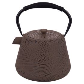 Teiera marrone 1L in ghisa, filtro in acciaio inox, Radici