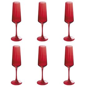 Set 6 flûte 250 ml in vetro