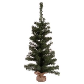 Albero di Natale 100 rami h. 90 cm base in juta, Santa's House