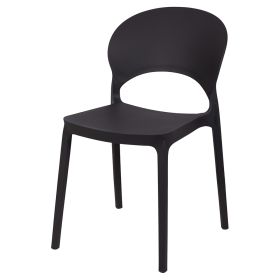 Sedia grigia in plastica PP