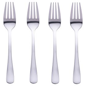 Set 4 forchettine dessert in acciaio, silver lucido, 5Th Avenue Sibilla