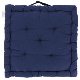 Cuscino materasso per sedia 40x40x7 cm, blu navy, Sibilla