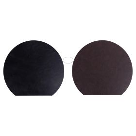 Tovaglietta mezzaluna double face, marrone e nero, Horeca