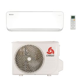 Climatizzatore Moon 12000 Btu, inverter e pompa di calore, Wifi, bianco, Chigo