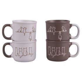 Set 4 tazzine caffè 90 ml, Mocha Miao
