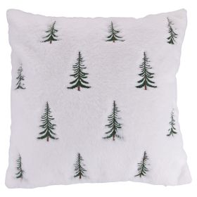 Cuscino arredo natalizio effetto pelliccia 45x45 cm, Xmas