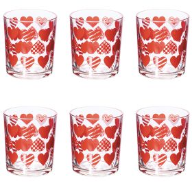 Set 6 bicchieri acqua in vetro 270 ml