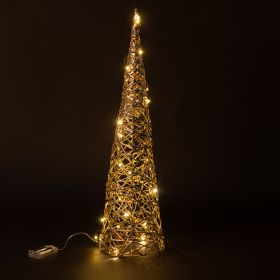 Cono luminoso h. 60 cm, 30 microled, Santa&#39;s House