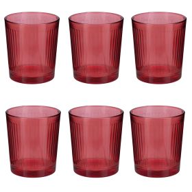 Set 6 bicchieri acqua 360 ml, Red Sibilla