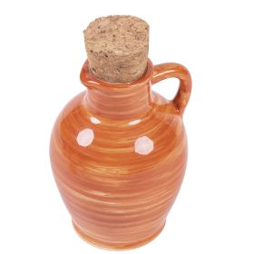 Anfora mini oliera in ceramica tappo in sughero