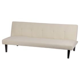 Divano letto 2 posti 166x77x65,5 cm, avorio, Sibilla