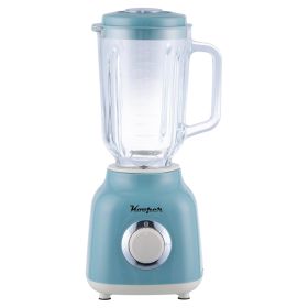 Frullatore elettrico 500 W, brocca graduata 1,5 L, azzurro e avorio, Kooper