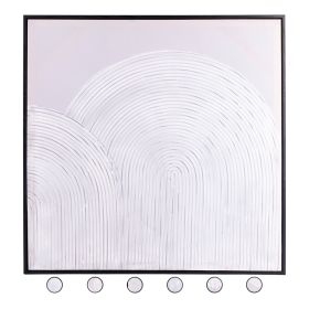 Tela con cornice 60x60 cm, White Sibilla