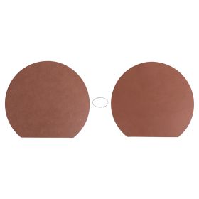 Tovaglietta mezzaluna double face, ruggine, Horeca