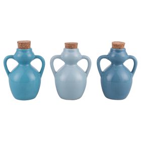 Anfora mini oliera 107 ml in ceramica e sughero