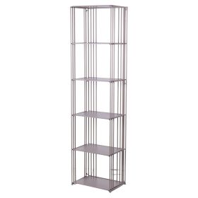 Scaffale 6 ripiani in ferro 45x31xh.175 cm, tortora, Esté