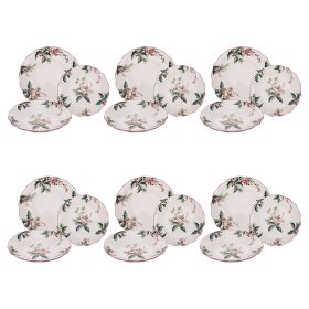 Servizio piatti 18 pezzi in gres, Vintage Xmas
