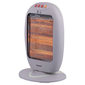 Stufa elettrica 3 elementi riscaldanti 1200 W, grigio e salvia, Kooper