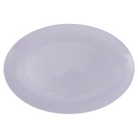 Piatto ovale in melamina, bianco, Melamine