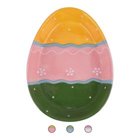 Piatto decorativo uovo in ceramica, Easter