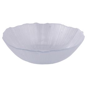 Insalatiera tonda 24 cm in vetro, Sibilla Stripes