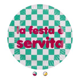 Set 15 piatti monouso in carta, More Amor