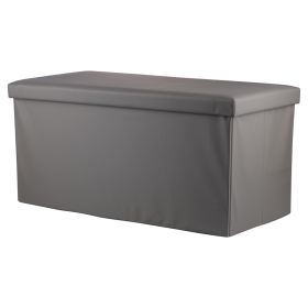 Panca contenitore multiuso grigio 76x38x38 cm, Sibilla
