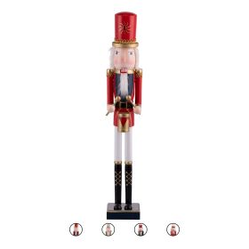 Soldato schiaccianoci natalizio in legno h. 55 cm, Santa&#39;s House