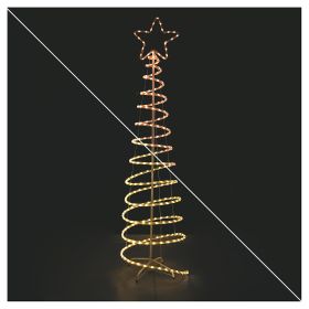 Albero a spirale 240 led bianco caldo h.1