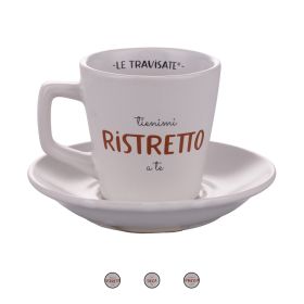 Set tazzina con piattino 100 ml, New Travisate